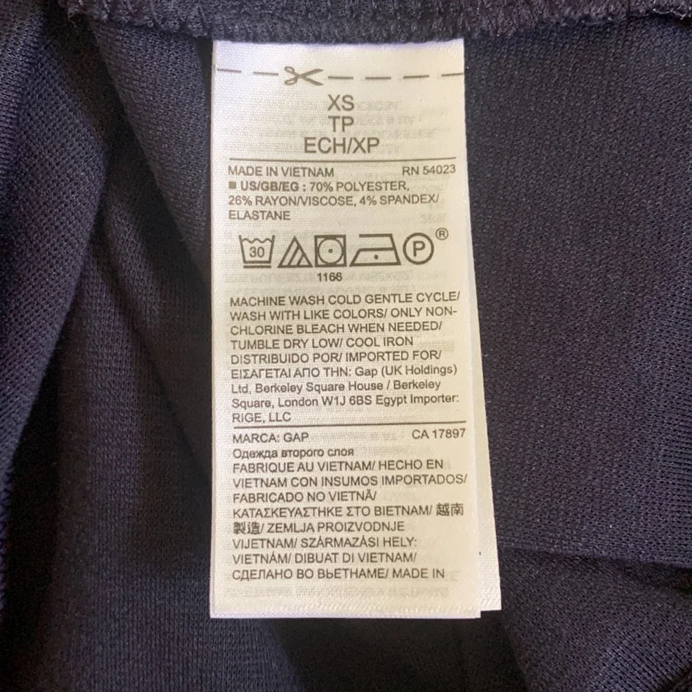 Navy Blue shift dress. Gap xs. - Picture 4 of 4